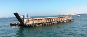 2 units 2016 built 36 x 12 m Spud Barge